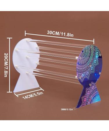 Acrylic Headband Holder Organizer Stand - Dark Blue | Hair Accessories Storage for Girls and Women - FIOBEE - Buy Online on GoSupps.com