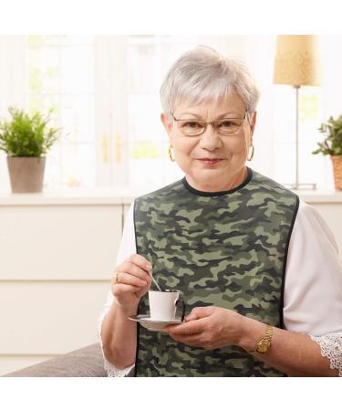 Classic BIB Designs Essl tchen for Adults - Washable Unisex Clothing Protection with Crumb Catcher - Camouflage Pattern - Buy Online on GoSupps.com