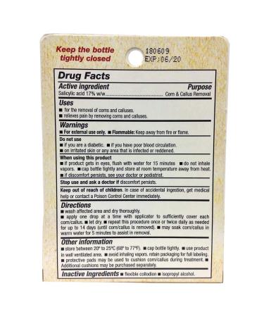 Quita Callos Corn & Callus Remover - 0.5 FL OZ (14.8mL) - Pack of 1 - Buy Online on GoSupps.com