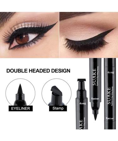 Eyebrow - Eyelashes Liquid & Eyeliner Pencil - Long-Lasting Smudge Proof Waterproof Double Tip for Sensitive Eyes and Normal False Lashes Shakven Big - Buy Online on GoSupps.com