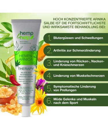 Buy Extra Stark Organic Arnica Ointment with Hemp - Relieves Inflammation Sore Muscles & Swelling | Vegan & Plastic-Free | 75g - International Shipping Available - Buy Online on GoSupps.com