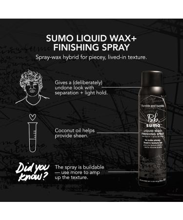 Bumble and bumble. Sumo Liquid Wax + Finishing Spray | For Piecey Texture Buildable Separation Light Hold + Natural Shine | Straight to Coily 4 Ounce - Buy Online on GoSupps.com