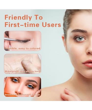 WLLHYF 400Pcs Eyelid Tape Waterproof Invisible Double Eyelid Lifter Strips Self-Adhesive Eye Lift Tape for Droopy Lids Hooded Eyes (4mm 5mm 6mm 7mm) - Buy Online on GoSupps.com