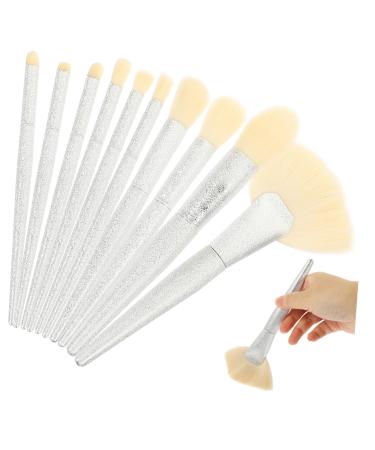 Angoily Womens 1 Set Makeup Brush Make up Portable Blusher Eye Shadow Brush Blending Brush Makeup Eyeshadow Cosmetic Eye Brush Plastic Soft Miss White Tool Make Up Brush