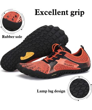 Womens Barefoot Trail Running Shoes 9.5 Orange | Wide Toe Box  Zero Drop Sole | Outdoor Cross Trainer for Minimalist Walking - Buy Online on GoSupps.com