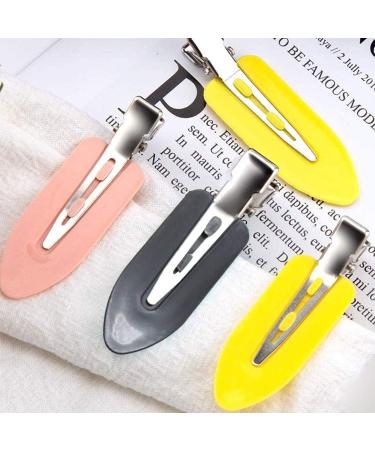 Xfantong 8 Pieces No Bend Hair Clips Makeup No Crease Hair Clips Pin Curl Clips for Hairstyle Bangs Waves Styling or Makeup Application (Black) - Buy Online on GoSupps.com