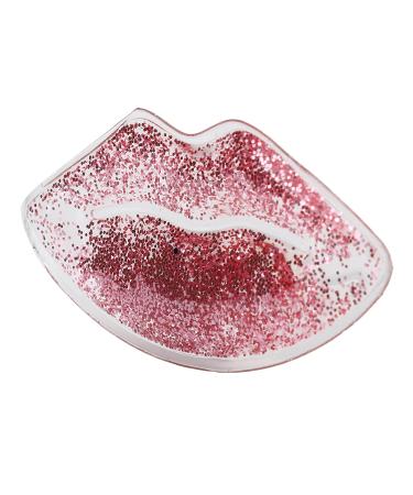 TOUISEDGI Lip Ice Pack Lip-Shaped Gel Ice Pack Reusable to Reduce Swelling and Leakage Hot and Cold Compress for Replenishment