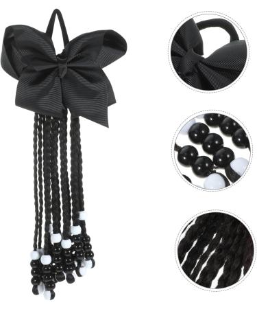 Abaodam Hair Accessories Wigs Bowknot Beaded Ponytail Long Ponytail Extension Braided Ponytail Extension for Women Diy Hair Extensions Braiding Hair To Weave Women's Extend Chemical Fiber As Shown 01 29X16CM - Buy Online on GoSupps.com