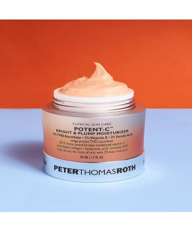 Peter Thomas Roth Potent-C Bright Plump Moisturizer 1.69 Fl Oz - Vitamin C & Collagen Anti-Aging Cream - Buy Online on GoSupps.com