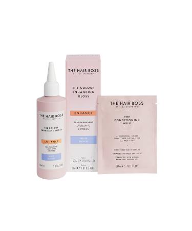 THE HAIR BOSS BY LISA SHEPHERD White Blonde Colour Enhancing Gloss Semi-Permanent Hair Treatment for 6 Washes 150ml - Buy Online on GoSupps.com