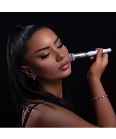 Buy Luvia Blurring Buffer Foundation Brush - Vegan Cosmetic Brush for Light & Even Blends in Pearl/Coffee | International Shipping Available - Buy Online on GoSupps.com