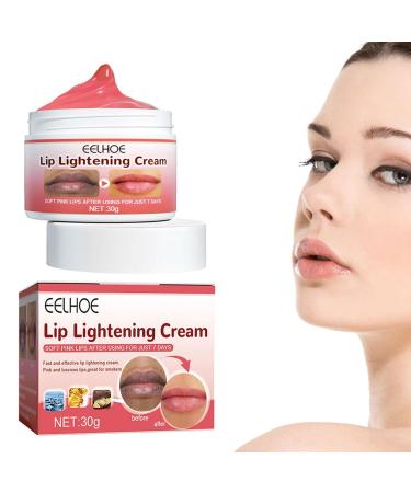 Dark Lip Lightener | Moisturizing Lip Lightener with Vitamin E, Cocoa Butter | 30g Lip Lightener for Smokers, Nourishing Lip Care Holexty