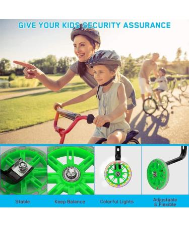 Universal Bicycle Support Wheels for Children & Adults - Green Auxiliary Wheels for Kids' Bikes | 1PC - Buy Online on GoSupps.com