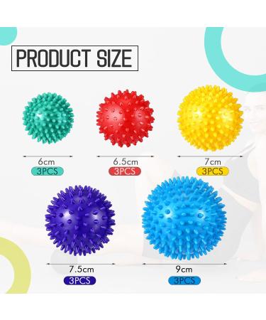 15-Piece Hedgehog Massage Ball Set for Self-Massage & Acupressure - Multi-Color Stress Relief Balls for Body & Feet Reflex Zones - Buy Online on GoSupps.com