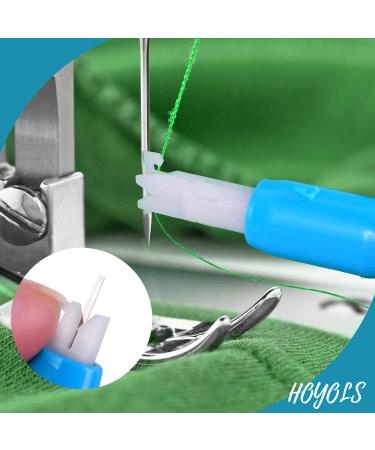 HOYOLS Machine Needle Inserter & Threader - Automatic Sewing Tool for Household Machine Threading - Blue & White (2pcs) - Buy Online on GoSupps.com