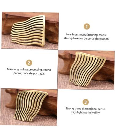 minkissy 1pc Hairpin Wedding Headpiece Bridal Side Combs Bridal Jewelry Wedding Hair Comb Handmade Jewelry Bridal Hair Comb Bridal Hair Clips Handmade Ornaments Banquet Wave Brass Antique - Buy Online on GoSupps.com