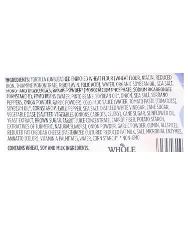 Whole Foods Market 365 Burrito Bean Cheese 6oz - Delicious and Convenient - Buy Online on GoSupps.com
