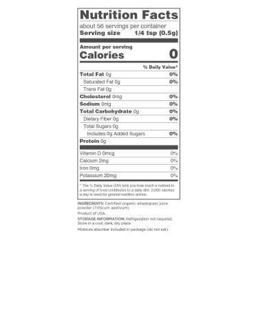 Navitas Organics Organic Wheatgrass Juice Powder 1 oz - Nutrient-Rich Superfood - Buy Online on GoSupps.com