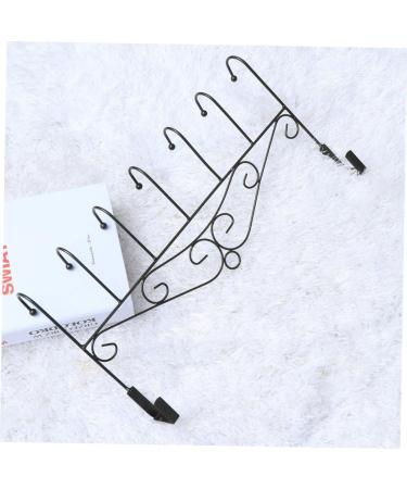 Alipis 7 Coat Hangers Hat Hanger Over Door Towel Bar Cloth Hanging Holder Over Door Hanger No Trace Hook medium Black - Buy Online on GoSupps.com