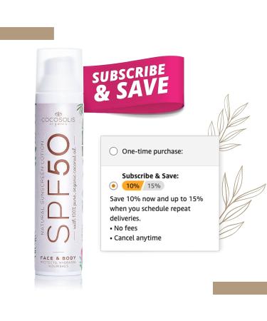 Cocosolis Sunscreen SPF 50 | Moisturizing Sun Cream for All Skin Types | UVA & UVB Protection | Coconut Oil & Cocoa Butter | 100ml - Buy Online on GoSupps.com