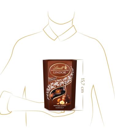 Lindt - Cornet LINDOR - Chocolat aux Noisettes - C ur Fondant 200g 200 g (Lot de 1) - Buy Online on GoSupps.com