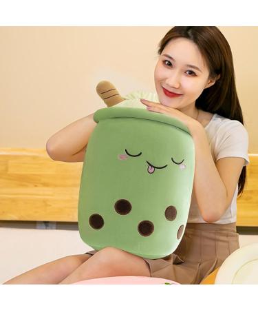 BoBa Plushie Bubble Tea Fruit Ice Cream Stuffed Animal Pillow - 24cm Green - Buy Online on GoSupps.com