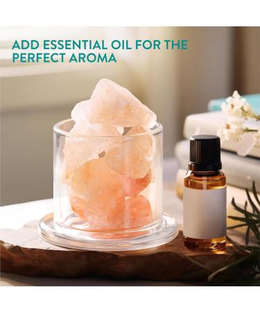Buy Navaris Pink Salt Crystal Aroma Diffuser - Wireless Essential Oil & Fragrance Diffuser for Lasting Scent | International Shipping Available - Buy Online on GoSupps.com