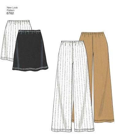 Simplicity 6762 Sewing Pattern Kit for Misses' Tops, Pants, and Skirts in Sizes XS-XL - Buy Online on GoSupps.com