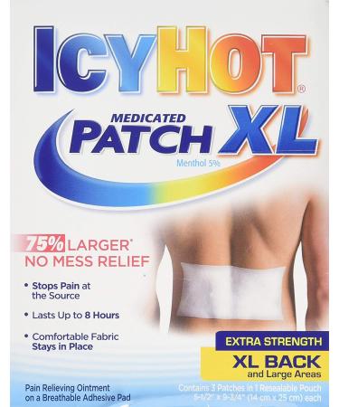Icy Hot Medicated Patch XL  Box of 3 Patches - 17141