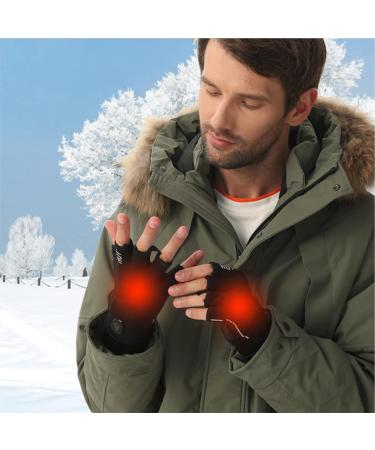 Rechargeable Wireless Fingerless Heated Writing Gloves,Heated Work Gloves for Men and Women,USB Heated Gloves Suitable for Work, Play, Ski, Bike, Hiking, Outdoor Adventure 4.3*7 ing(M) - Buy Online on GoSupps.com