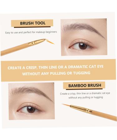 FOMIYES 2 Pcs Eyeliner Pencil Bamboo Brush Eyeliner Brush Makeup Brush Double Head mediumx2pcs As Shownx2pcs - Buy Online on GoSupps.com
