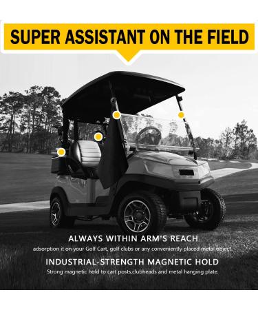 SisterAling Magnetic Clip for Golf Towel - Industrial Strength Design for Easy Attachment to Golf Carts or Clubs - Black (2 Pack) - Buy Online on GoSupps.com