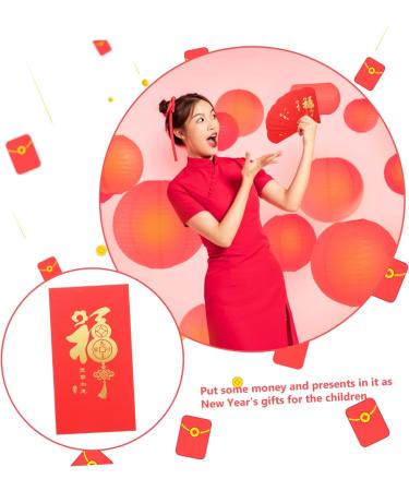 Lurrose 30 Pcs Large Holiday Red Envelope Red Gift Envelopes Spring Festival Red Packet Red Gifts Year of The Rabbit Red Envelopes Chinese Red Packets Golden Patterns Gold Leaf Lucky China Red1x3pcs 16.5X9CMx3pcs - Buy Online on GoSupps.com