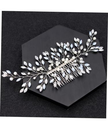 Housoutil Pearl Hair Clip Rhinestone Wedding Headpiece Mothers Headpiece Wedding Hair Pins Bridal Hair Comb Pearl Tiara Vintage Bridal Hair Clip Hair Accessories European and American Bride - Buy Online on GoSupps.com