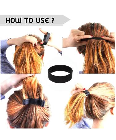 Silicone Hair Tie - Foldable Ponytail Clips & Rubber Bands for Every Hairstyle | Perfect for School Work & Gym - Buy Online on GoSupps.com