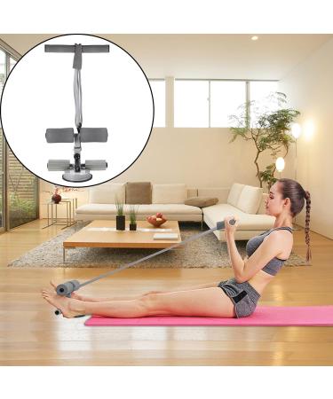 Besportble Portable Training Device: Voltage Foot Pedal Resistance Tapes & Abdominal Exercise Rope for Enhanced Fitness - Suction Cup Sit-Up Rod (Gray 55x25x3cm) - Buy Online on GoSupps.com