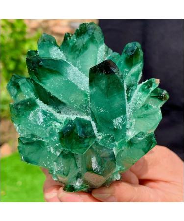 Natural Crystal Rough Crystal Cluster Natural Green Phantom Crystal Cluster Ornament (Size : 500-600g) - Buy Online on GoSupps.com