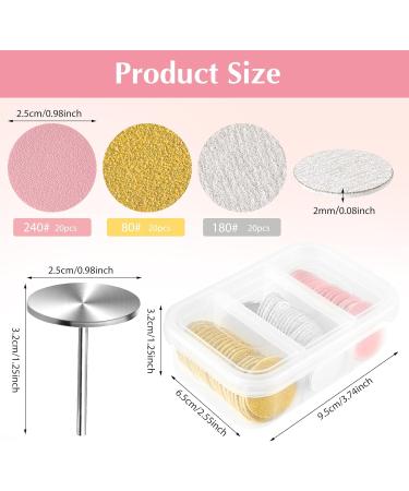 Buy Tiesome 61-Piece Grinding Discs for Pedicure - 25mm Feet Grinder Replacement Sanding Wheels for Dead Skin & Cracked Heels - Buy Online on GoSupps.com