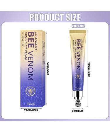 Znnhnn Collagen Bee Venom Eye Cream Roll Eye Cream for Wrinkles and Dark Circles Eye Care Bee Venom Wake Up Eye Cream Flysmus Bee Venom Eye Cream Dark Circles Removal - Buy Online on GoSupps.com