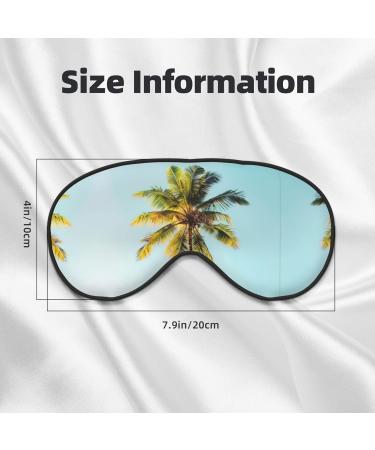 Palm Tree Print Unisex Sleeping Eye Mask - Soft & Comfortable Light-Blocking Sleep Mask for Better Rest - Buy Online on GoSupps.com