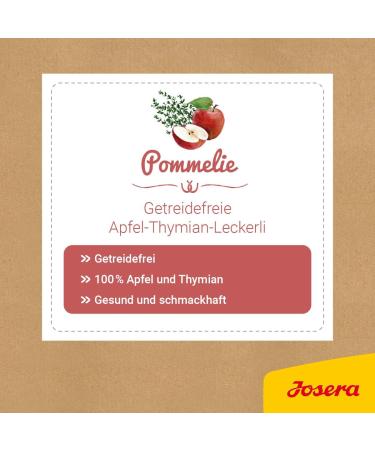 Josera Pommelie Pferdeleckerli - 900g Healthy Horse Treats | 100% Apple & Thyme | Cereal-Free Premium Supplementary Feed - Buy Online on GoSupps.com