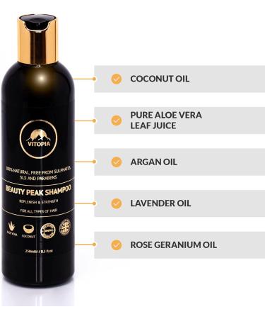  VITOPIA Beauty Peak Hair Repair & Protect System Product made in the UK 4 steps included (intensive treatment serum shampoo and conditioner) - Buy Online on GoSupps.com