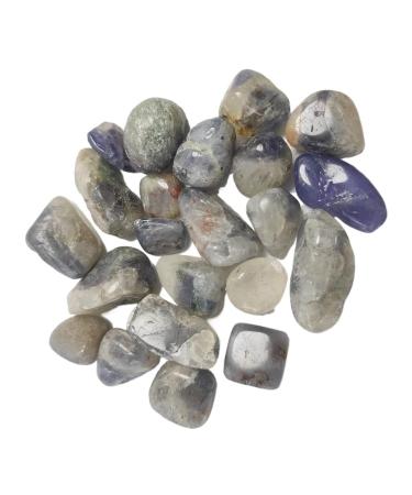 Natural Crystal Rough 50-100g Natural Iolite Crystal Stones Polished Irregular Rolling Stones Minerals Specimen Cordierite Gemstone Collection Decor (Color : 100g Size : 8-15mm) 8-15mm 100g