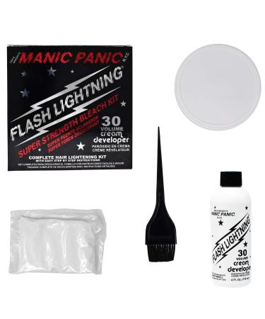 MANIC PANIC Flash Lightning Hair Bleach Kit - 30 Vol - Vegan & Cruelty-Free - Buy Online on GoSupps.com