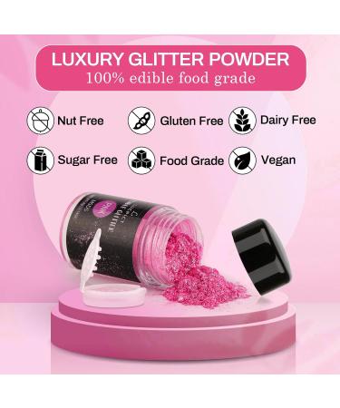 Edible Glitter 8 x 4g LUCPICT Food Colouring Powder Edible Lustre Dust Edible Glitter for Drinks Cake Decorations Cocktail Wine Beer Baking Strawberries Cupcakes Cookies Candy Fondant 8 Colours - Buy Online on GoSupps.com