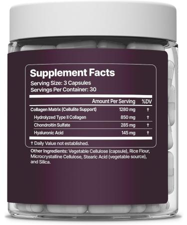 Bye Cellulite Remover for Legs & Body - Anti Cellulite Capsules with Hydrolyzed Collagen - Skin Smoothing Cellulite Treatment Supplement - Support Smooth Skin & Reduce Cellulite - 90 Count - Buy Online on GoSupps.com