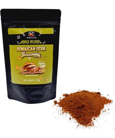 Smoldr BBQ Jamaican Jerk & Memphis Rib Rub - 2 x 150g Resealable Pouch, American Smokey Barbecue Seasoning - Buy Online on GoSupps.com