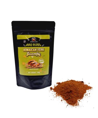 Smoldr BBQ Jamaican Jerk Meat Rub for Marinades and Seasoning American Smokey Barbecue Seasoning 1 x 150g Resealable Pouch