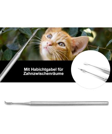 Buy Dog Tartar Remover Set - 2-Part Stainless Steel Tooth Cleaner for Pets | Effective Tartar Scraper & Specialist Retailer - Buy Online on GoSupps.com