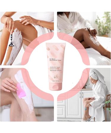 No-Shave Hair Removal Cream - No-Shave Skin Balm 150ml - Cream for Hair Removal on Intimate Areas Underarms Arms Elbows Chest and Body - Buy Online on GoSupps.com